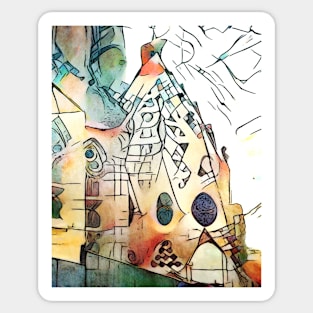 Kandinsky meets Barcelona, motif 9 Sticker